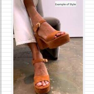 MADDEN GIRL Brown Platform Heels - Size 10